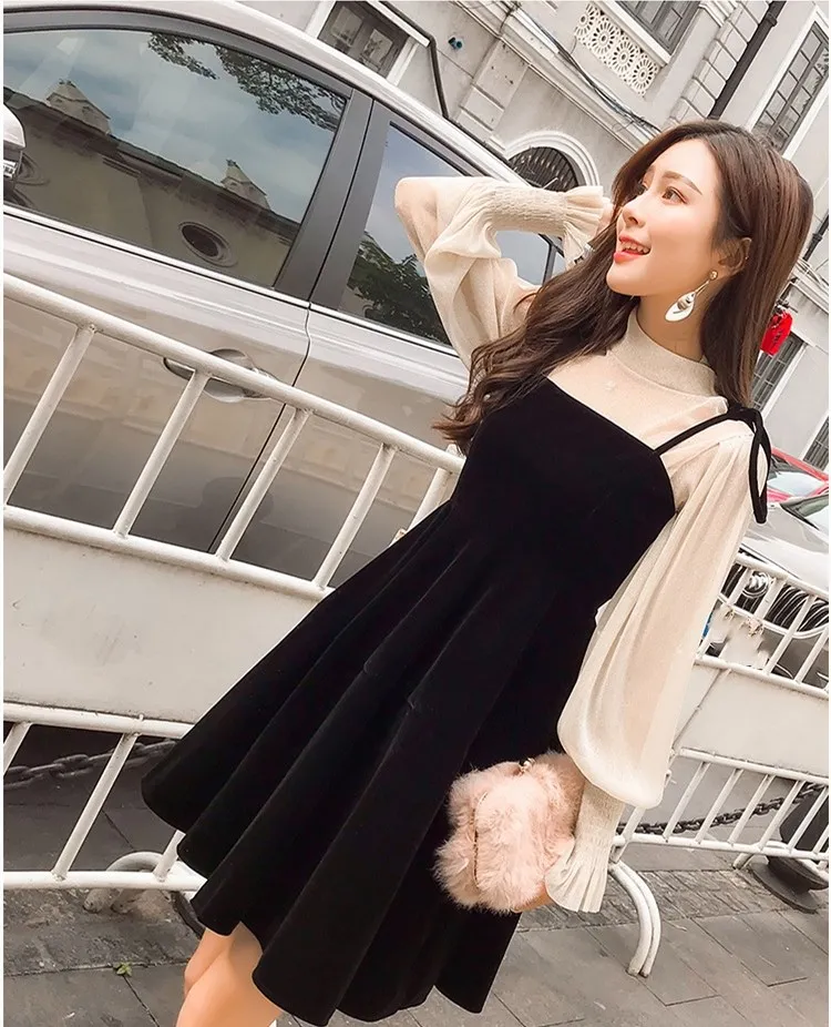 Женское платье-трапеция на тонких бретельках бежевое вечернее платье с пышными