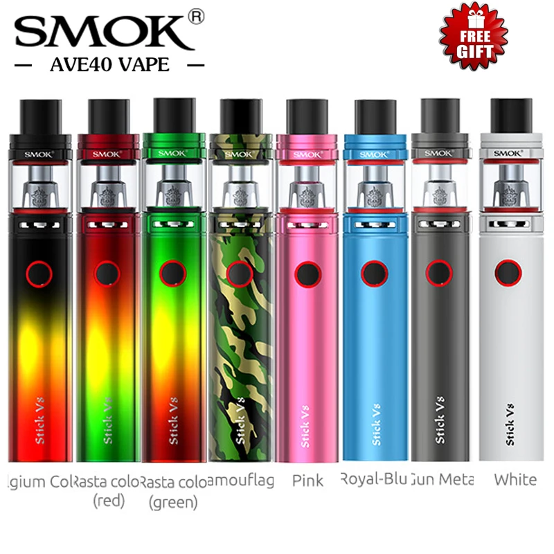 Оригинальный Vape SMOK Stick V8 стартовый набор электронных сигарет 3000 мАч батарея с 5 мл