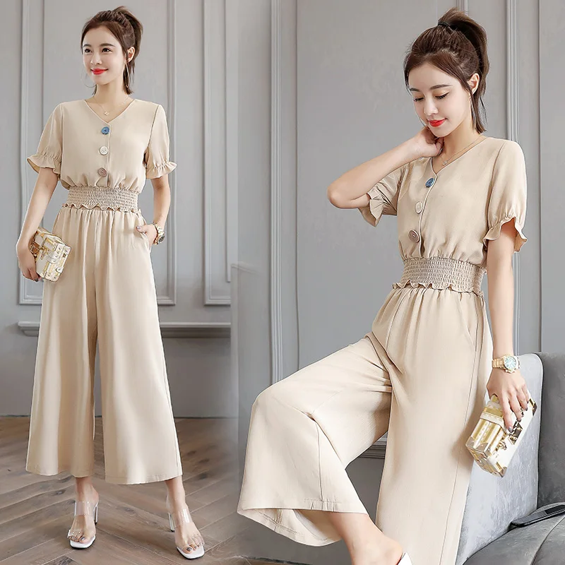 Модный женский летний костюм богини офисный комплект из двух предметов для