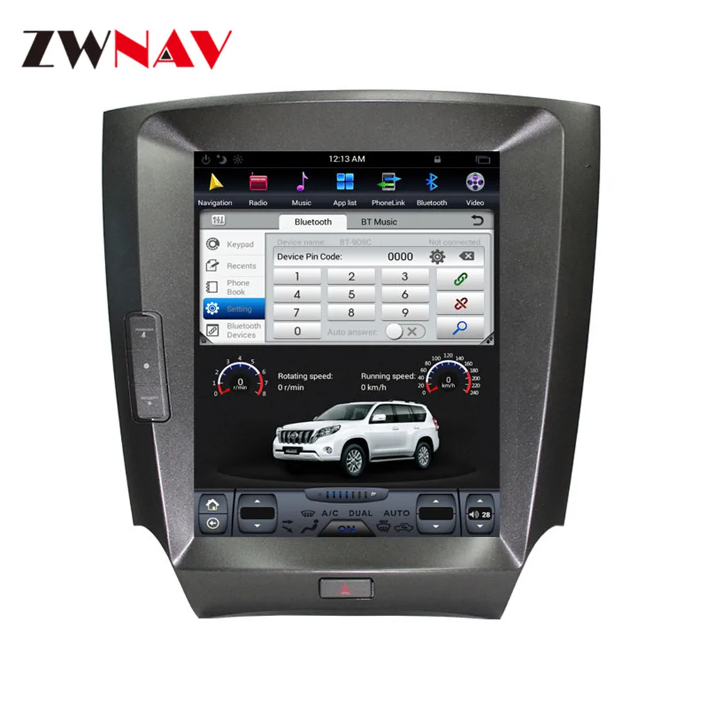 ZWNVA Тесла ips Экран Android 7,1 автомобиль без DVD плеер радио gps навигации для lexus IS200 IS250 IS300 2004-2010 головное устройство