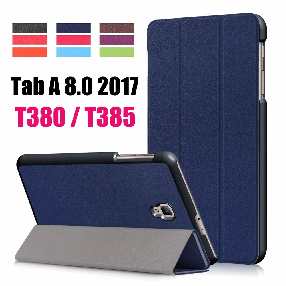 Чехол-книжка из искусственной кожи с рисунком для Samsung Galaxy Tab A 8 0 2017 T380 T385 |