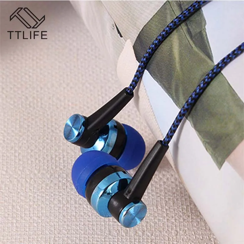 Original TTLIFE Wired Sport Earphone SK38 HiFi Stereo Super Bass Headphone Music In-ear Headset With Mic for Android Phone Xiomi |