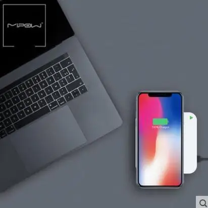 MIPOW 5 V/2A Беспроводное зарядное устройство для Samsung Galaxy S8 S7 Edge Note 8 Qi Беспроводная