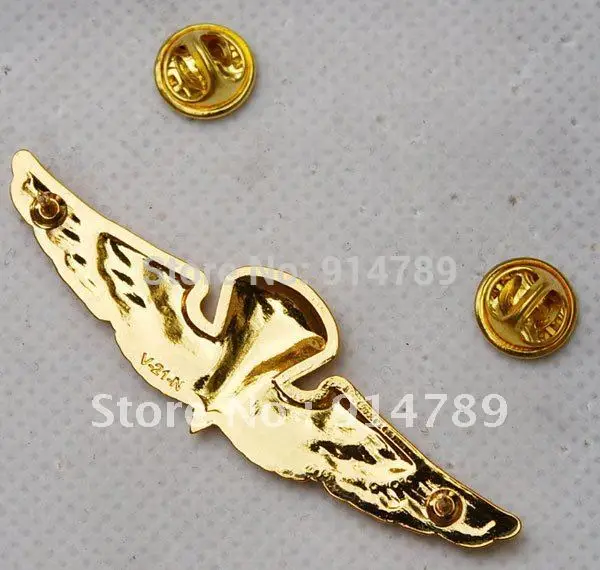 США ВМС парашютный парашют посадка значок WINGS 32217|wings flats|wing badgebadge enamel |