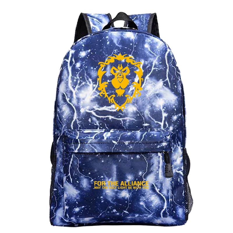 Красивый рюкзак в стиле World of Warcraft Mochila, рюкзак для студентов в колледж, рюкзак для Орды, красивый рюкзак для мужчин и женщин и подростков, рюкзак для путешествий