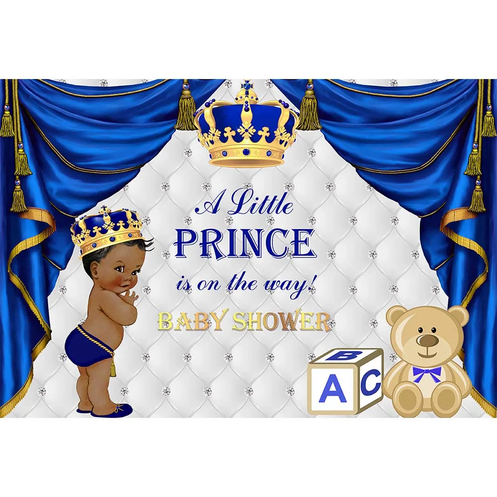 Лиловый Фон для фотосъемки Baby Shower Королевский Синий Маленький принц фото фон Золотой Выращенный милый Серебристый Фон для Royal Baaby - Цвет: Лиловый