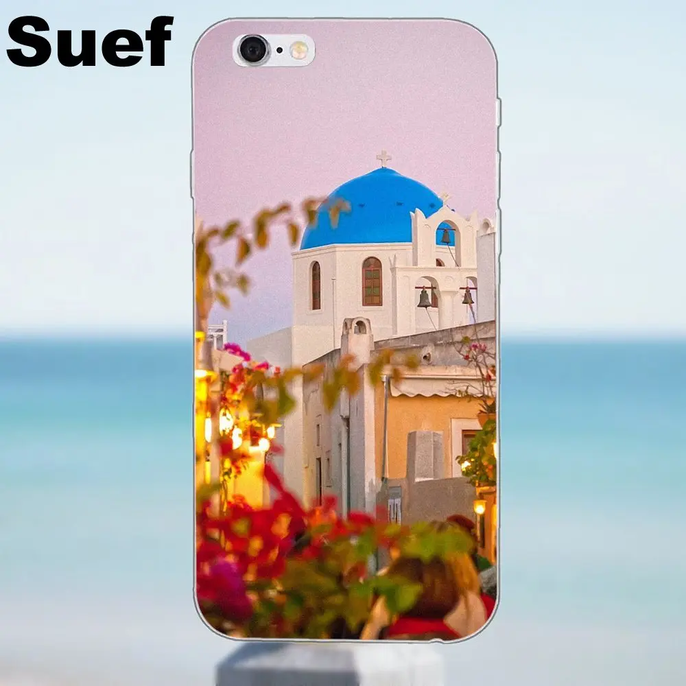 Suef для iPhone 4 4S 5 5S 5C SE 6 6S 7 8 Plus X Galaxy J1 J3 J5 J7 A3 A5 2016 2017 TPU Защитный чехол греческого