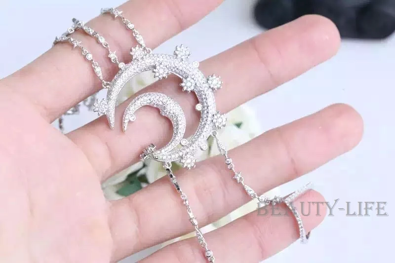 Новинка Луна Звезды ссылка палец кольцо цепь ручной браслет Palm Шарм