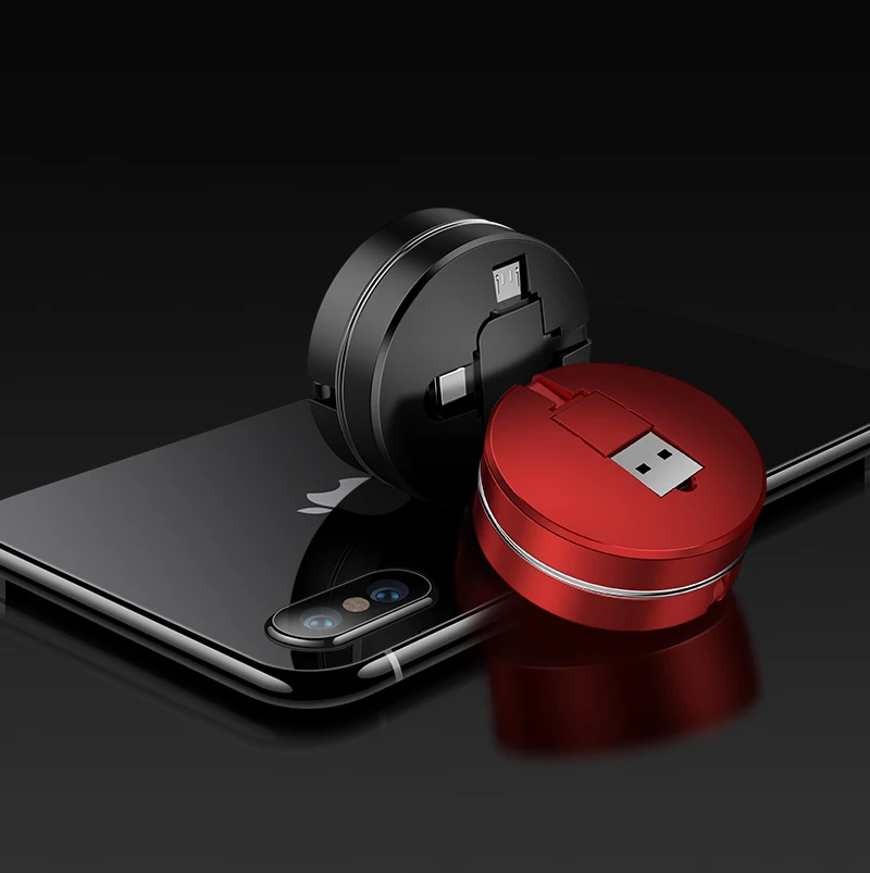 CAFELE 3 в 1 USB Micro Тип C кабель для iphone 8 7 6 samsung huawei Xiaomi Универсальный Выдвижной данных зарядки кабель USB