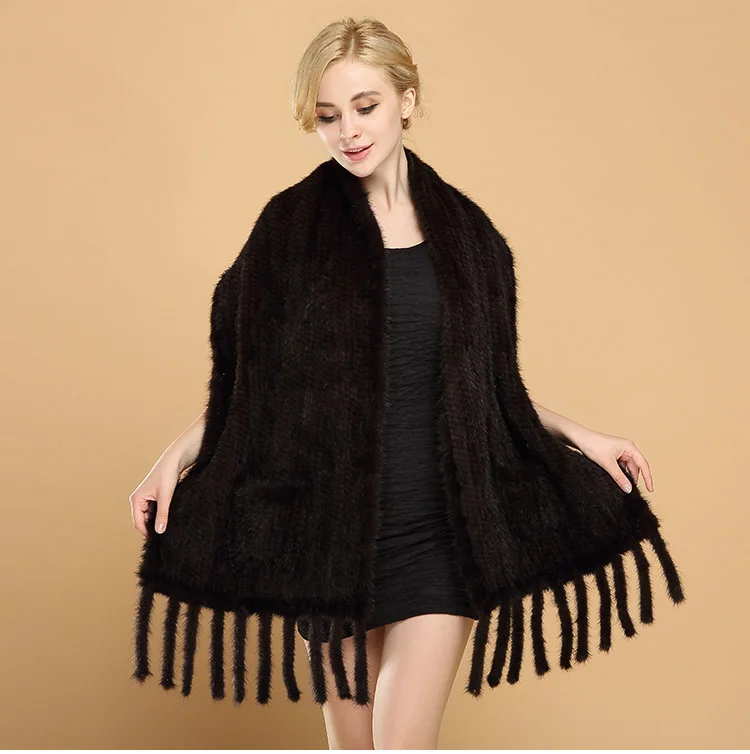

Mink braided shawl mink knit long scarf scarf fashion warm scarf