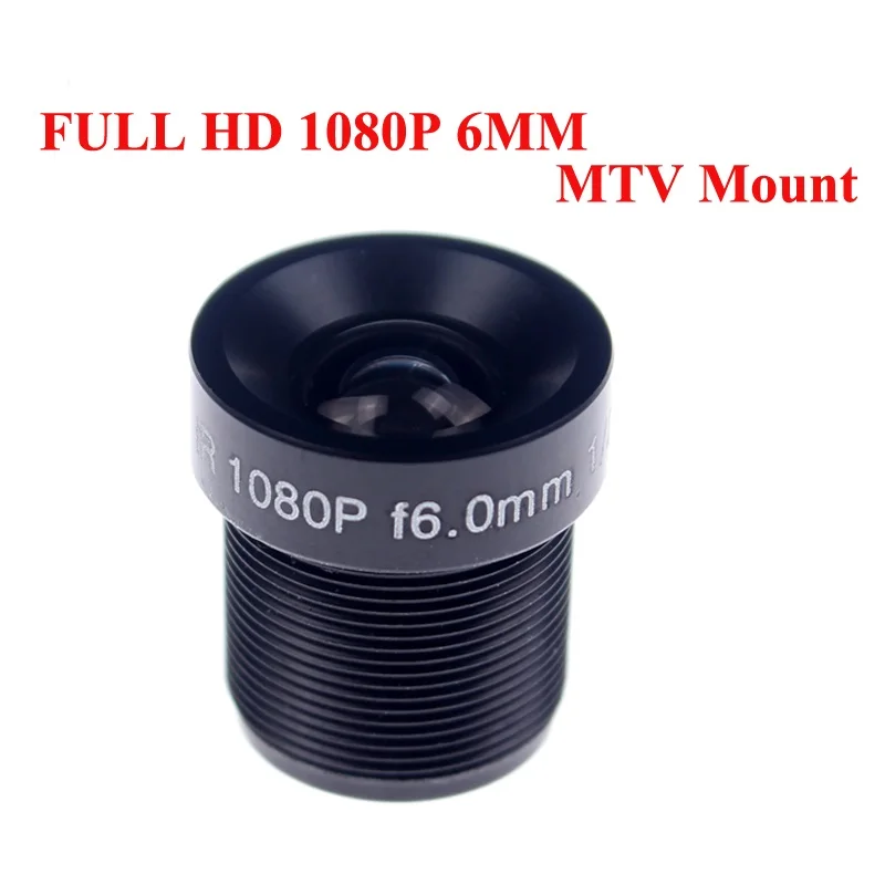 10pcs CCTV Lens 5MP 1080P 60degree 1/2.5'' 6mm For HD Full Camera IP M12*0.5 MTV Mount AHD CCD module|cctv lens|5mp lens1/2 lens |