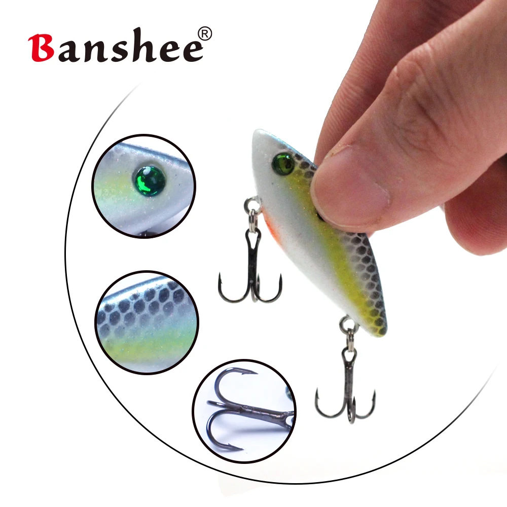 Banshee 6 шт Lipless приманки набор воблеры для окуня Щука приманка погремушка