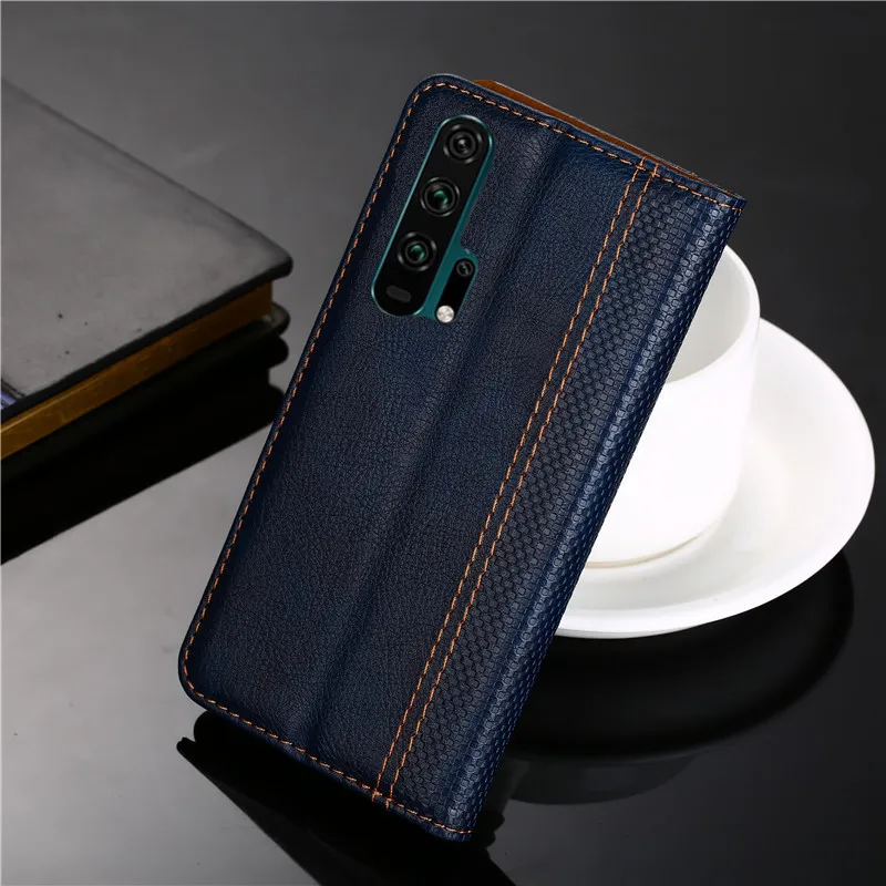 Чехол для Huawei Honor 20 Pro кожаный флип-чехол с магнитной застежкой Honor20 чехол телефона