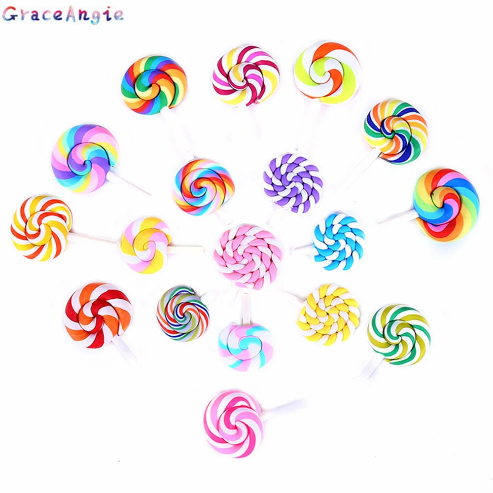 GraceAngie 10 шт./лот милые леденцы конфетные украшения шармы слизи случайно