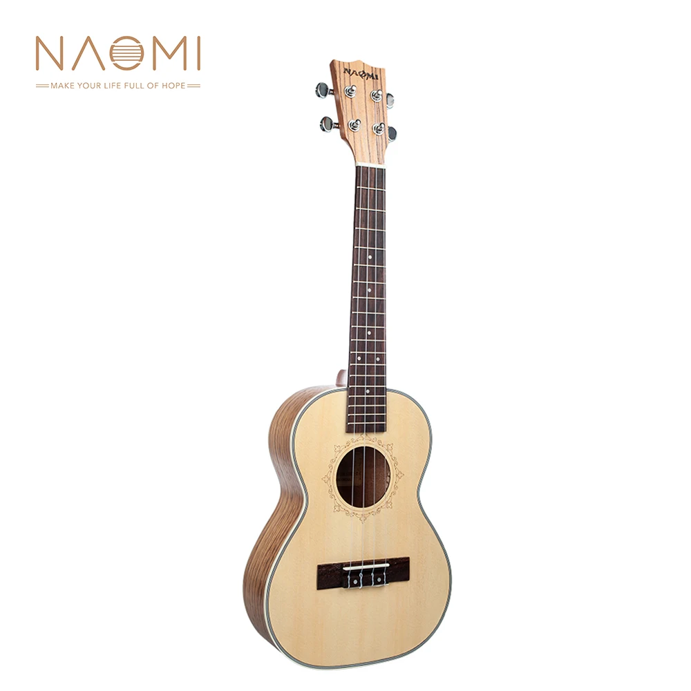 

21/23/26 Inch Ukulele Spruce Zebrawood Ukeleles Musical Instrument Toy Guitar for Beginners Toddlers Kids