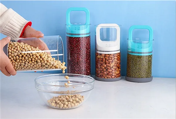 Стекло канистра вакуумные 15*9.5 см кухня выдвижной jar выдерживать высокие