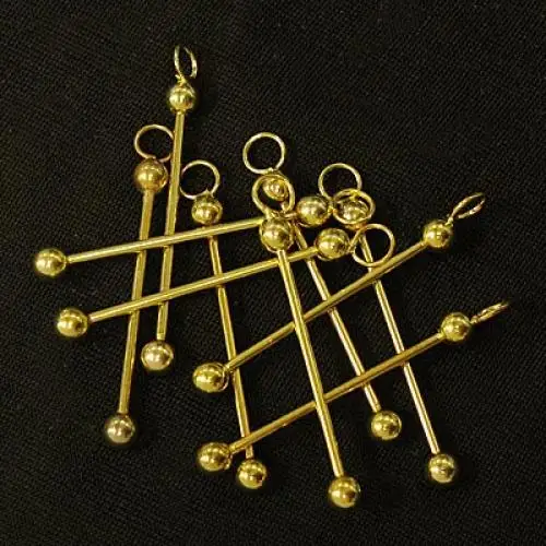 

10PC DIY U Bead It Changeable Pendant Gold Plated Metal DIY Findings