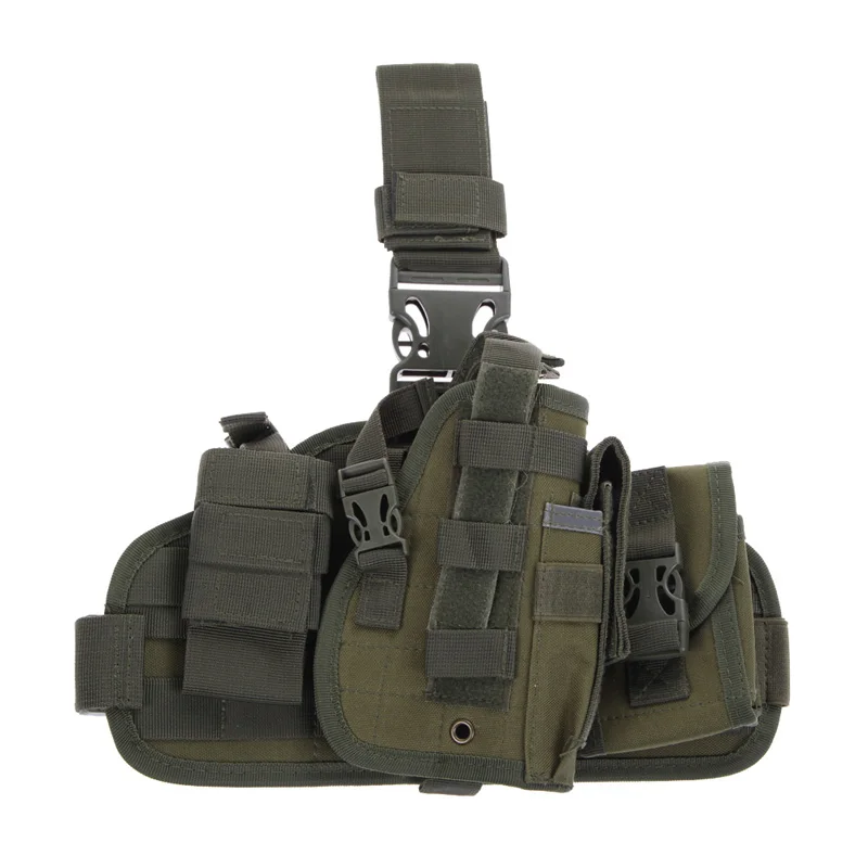 Molle быстро отсоединяется падения ноги кобура 600D нейлон охотничьи сумки с MOLLE мусора мешок держатель Открытый BagTop качество 5 цветов