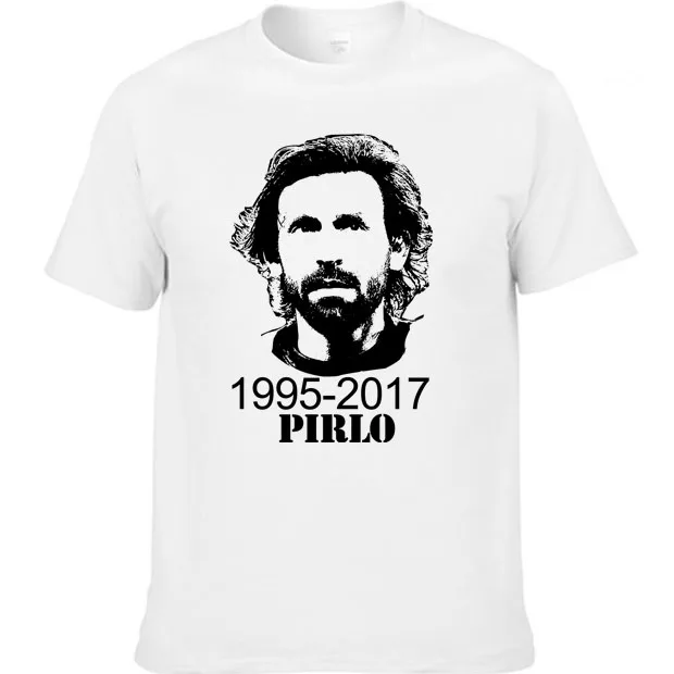 Летняя мужская летняя футболка итальянская Футбольная Футболка Andrea no Pirlo party