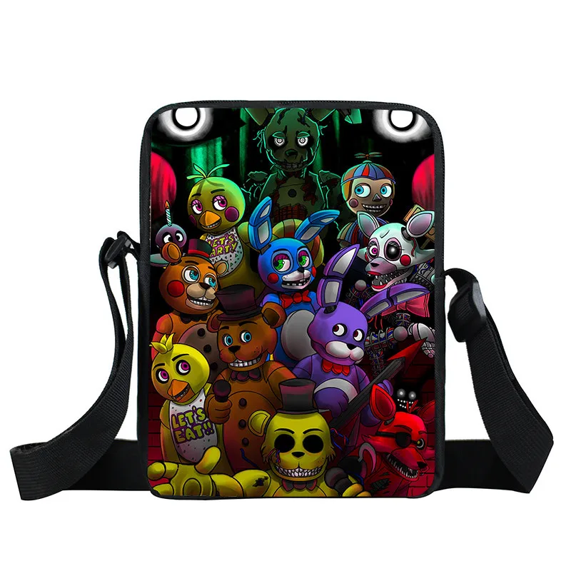 XKB FLD3 Five Nights at Freddy сумка через плечо FNAF сумка через плечо Five Nights at Freddys детская Подарочная мини-сумочка - Цвет: XKB FLD3