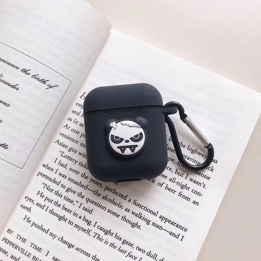 ТПУ мягкий силиконовый Bluetooth беспроводной чехол для наушников AirPods зарядная
