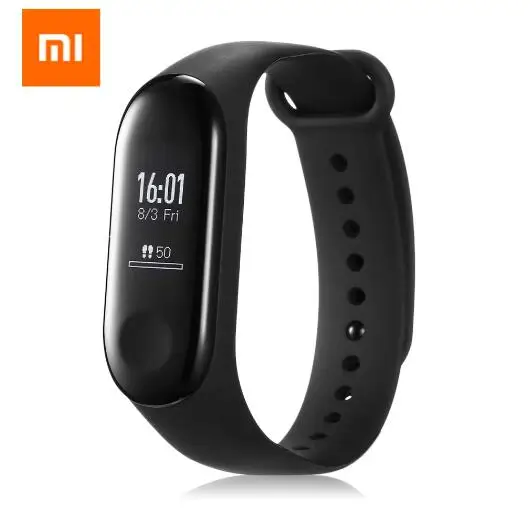 Оригинальный Xiaomi mi Band 3 Смарт браслет черный 0 78 дюймов OLED полоса мгновенное