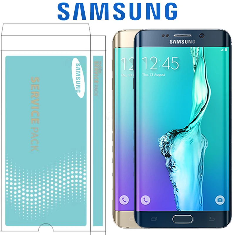 Оригинальный супер AMOLED 5 7 ''ЖК дисплей с рамкой для SAMSUNG Galaxy s6 edge plus G928 G928F