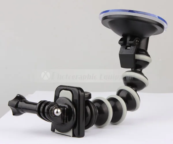 Гибкий автомобильный держатель с присоской для Gopro Hero 5 4 3 HD SJ4000 SJ5000 SJ6000 Mini