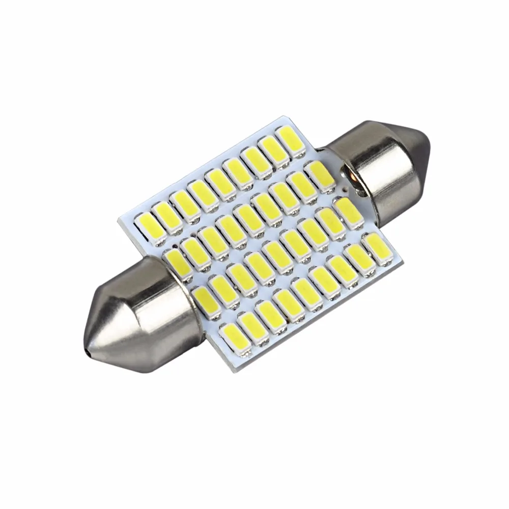 JIACHI 100 x подсветка для салона автомобиля гирлянда 36 мм 6418 C5W 3014SMD 36 светодиодов чипы для интерьера чтения светлый КУПОЛ 12-24 в белый
