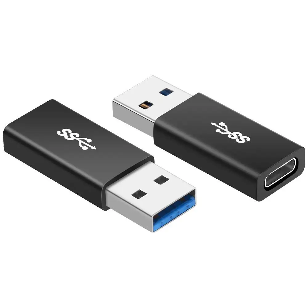 USB C to USB A2pcs 2 шт USB адаптер USB C к USB A адаптер type C Женский к type A Мужской конвертер Разъем поддержка зарядки данных для power Bank - Цвет: USB C to USB A2pcs