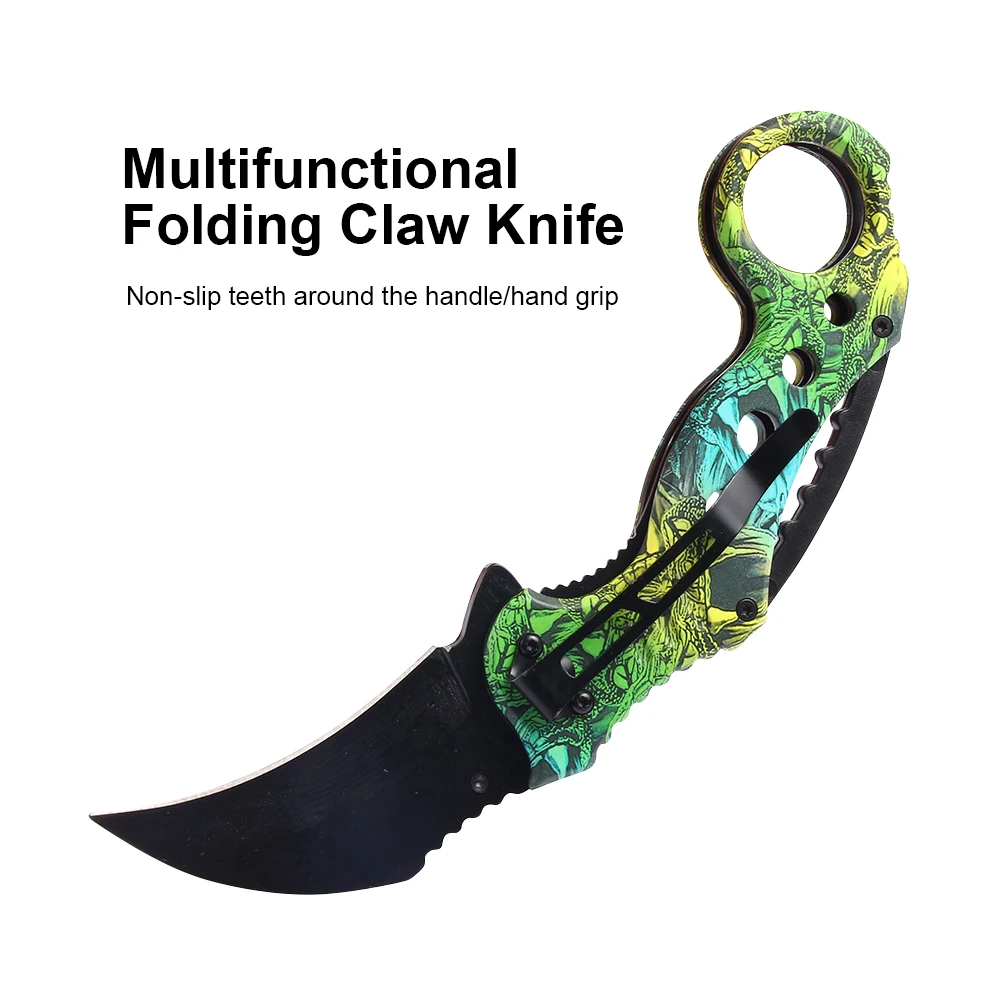 JelBo Karambit портативный карманный многофункциональный складной нож из нержавеющей