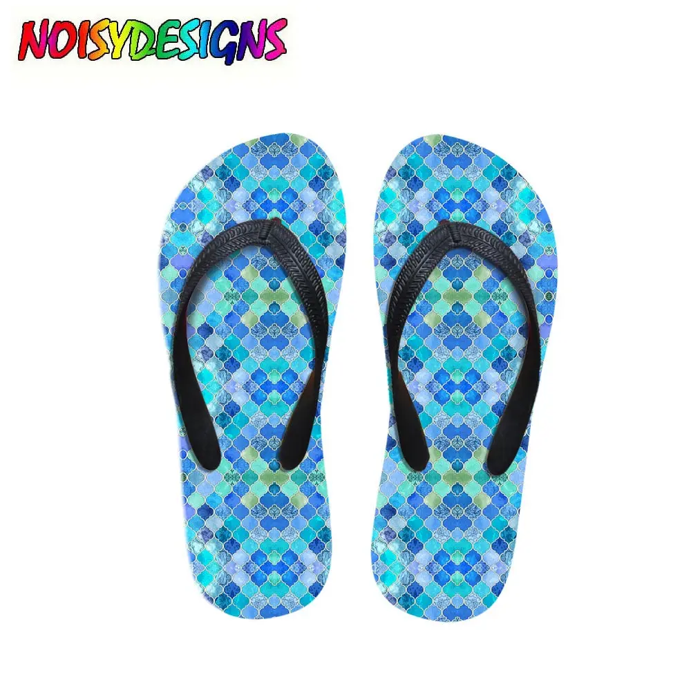 Женские летние шлепанцы с текстурированной плиточным узором женские домашние