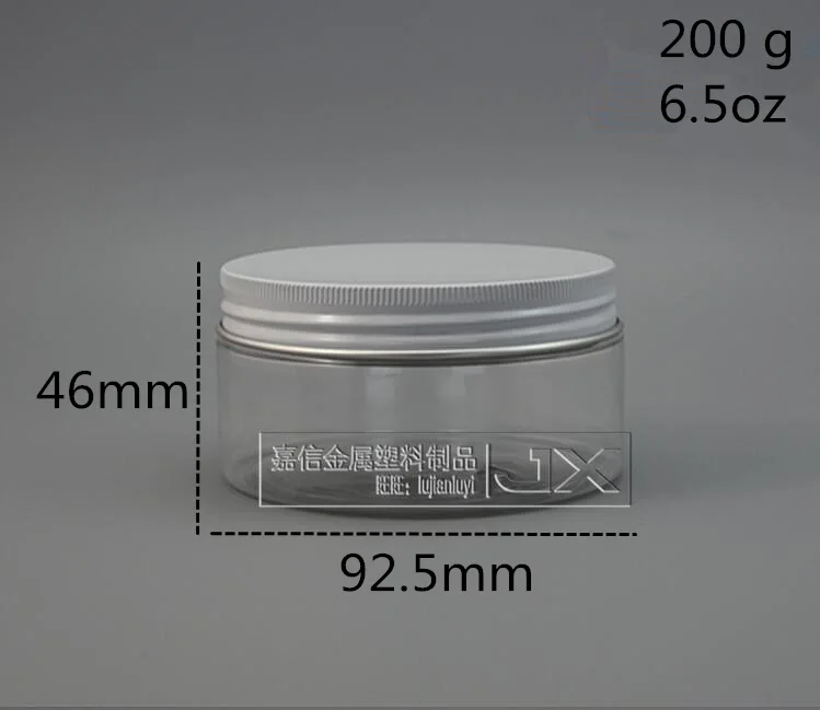 200ml white lid(10) 10 шт. 8 унций 16 унций прозрачный пластиковый флакон конфеты печенье мед пустой контейнер для упаковки еды банк - Цвет: 200ml white lid(10)