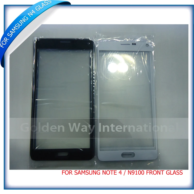 Черный белый цвет для Samsung Galaxy Note4 Note 4 N910 N9100 сенсорный дигитайзер передняя