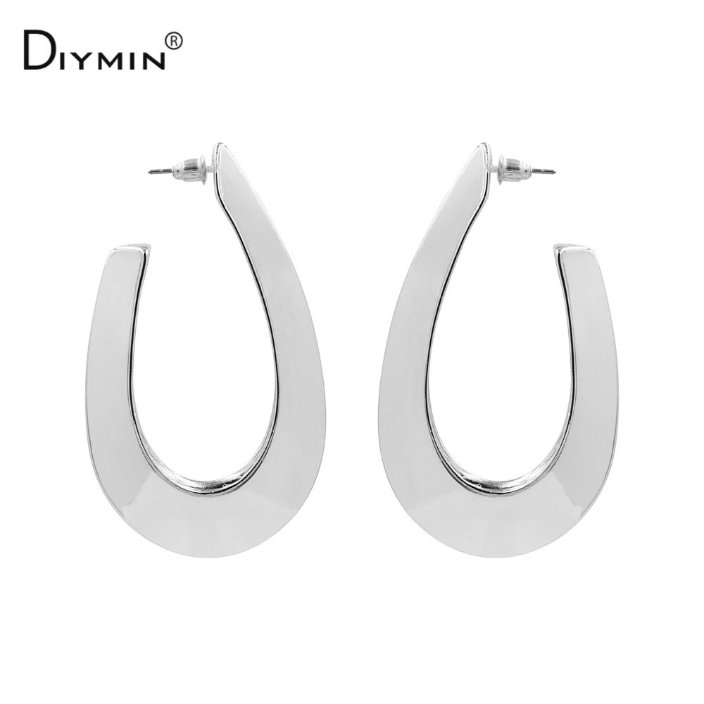 Diyimin ZA новый Дизайн Богемия золото Water Drop Серьги Мода Геометрический из металла