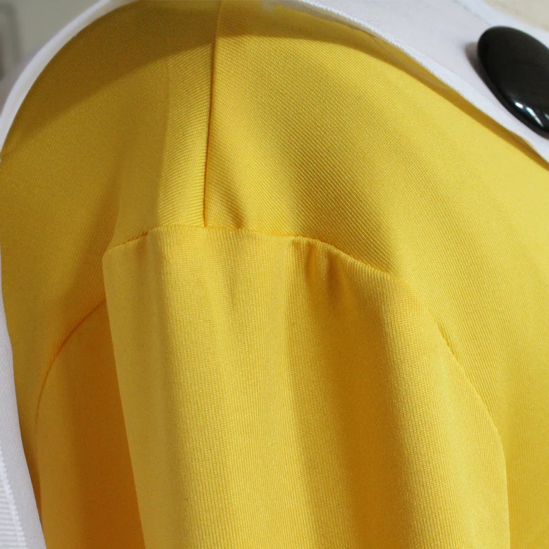 Сайтама ONE PUNCH MAN/Косплэй набор желтый комбинезон белый плащ перчатки пояс