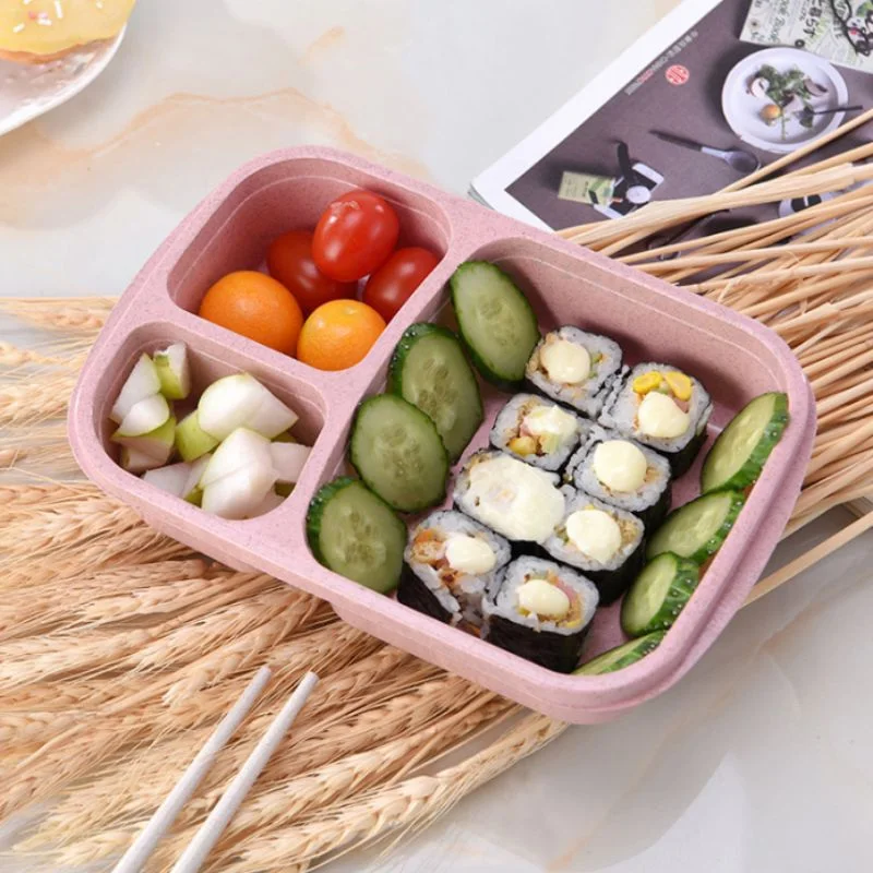 Контейнер для пшеничной соломы 3 ячейки с крышкой экологически чистый контейнер