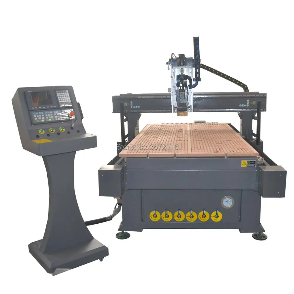 Вакуумный стол + 1325 кВт насос Автоматическая смена инструмента cnc маршрутизатор