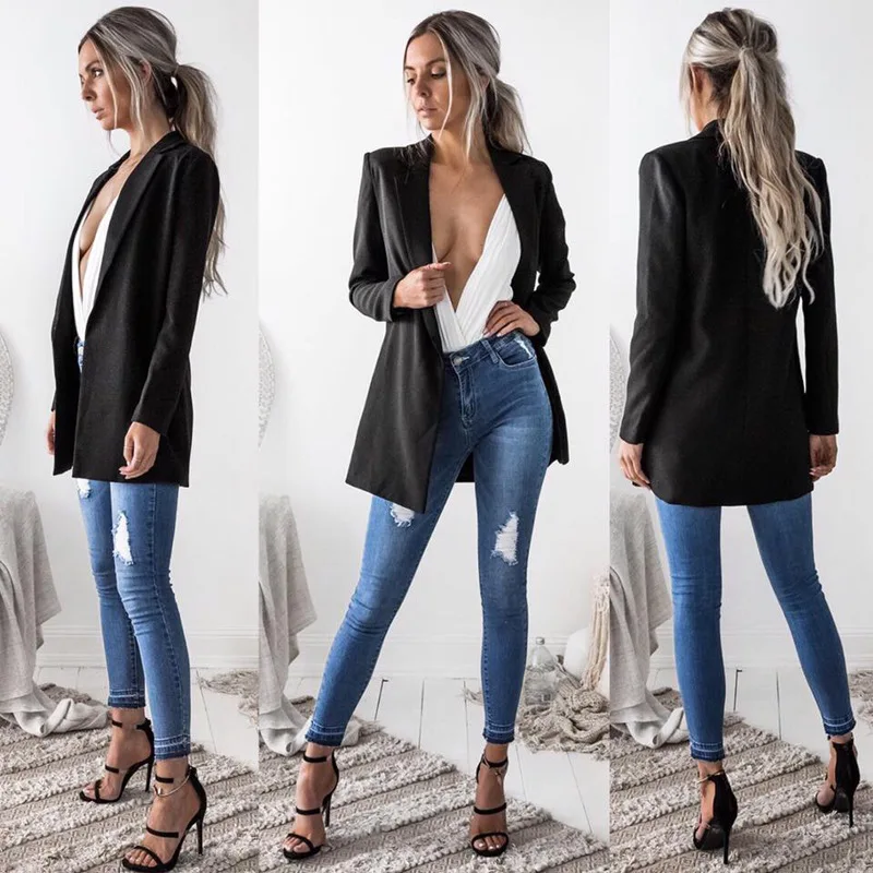

Blazer & Suits 2018 Spring Autumn Women's Blazers New Jackets for Women Suit European Style Slim Lapel Green Hot Blazer