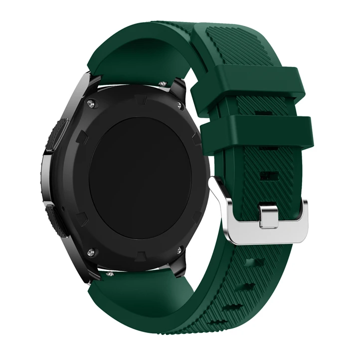 Deep green Браслет спортивные силиконовые часы ремешок для samsung Шестерни S3 классический Frontier 22 мм 46 мм ремешок сменный ремешок на запястье аксессуары - Цвет ремешка: Deep green
