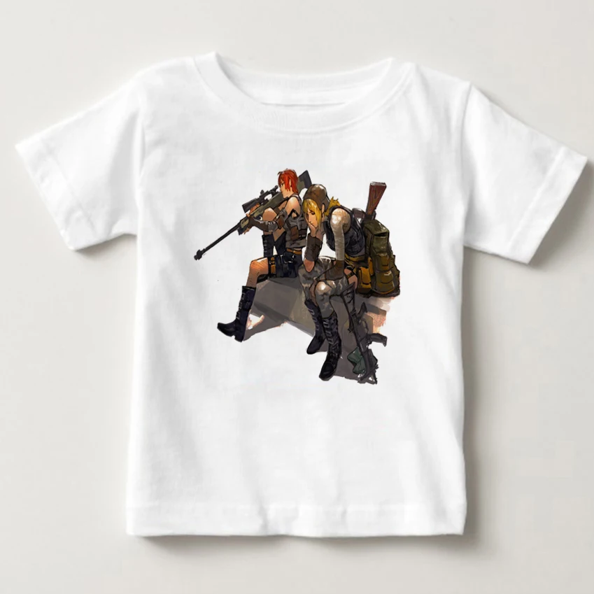 Playerunknown s боя Pubg футболка детская повседневная мода мальчик короткий рукав От 3 до