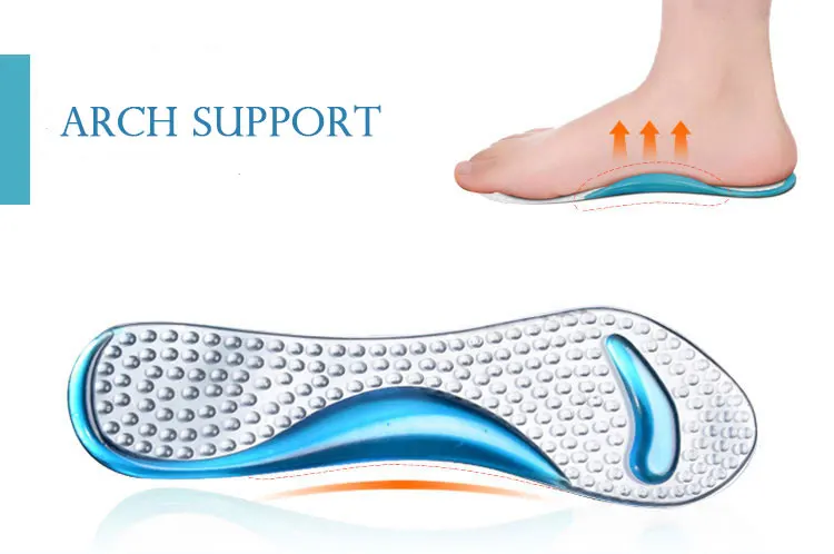 Инструмент для ухода за ногами женские прозрачные силиконовые гелевые стельки