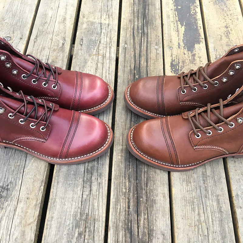 Новинка; мужская повседневная обувь из натуральной кожи наивысшего качества; Роскошные Дизайнерские ботильоны в британском стиле; сезон осень-зима; Цвет Бордовый; ботинки в байкерском стиле