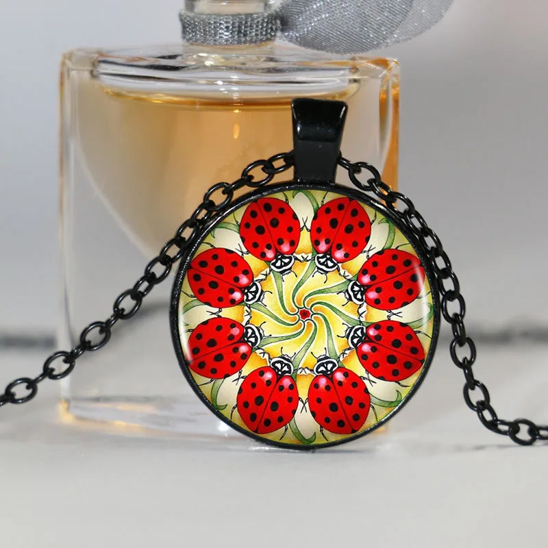 Ожерелье с подвеской и логотипом в виде мандалы винтажное ожерелье бронзовой