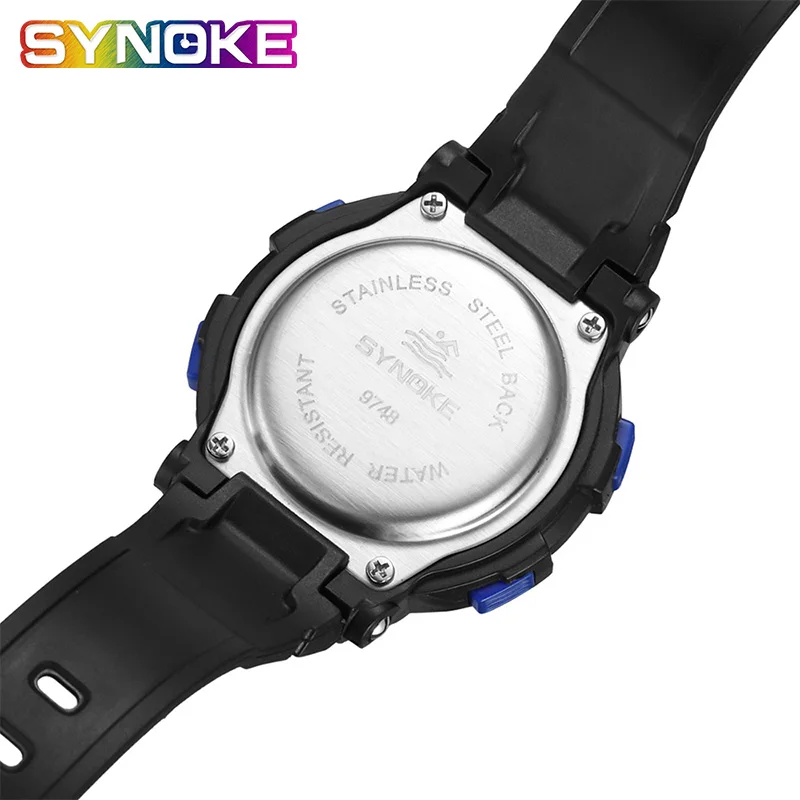 Synoke цифровые часы детские часы цифровые модные часы для мальчиков и девочек водонепроницаемые часы Enfant силиконовые дропшиппинг