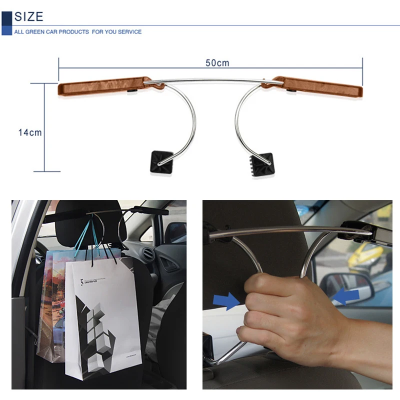 ZD автомобильная Регулируемая Вешалка из нержавеющей стали для одежды Audi a3 BMW e39 e90