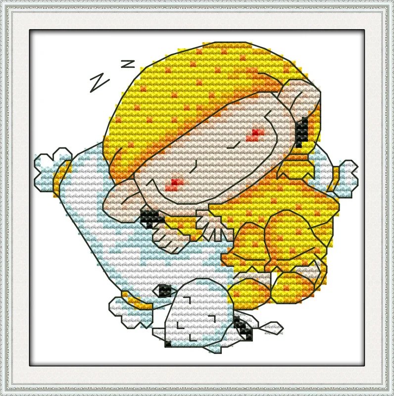 Тканевый Набор для вышивки крестиком маленьких мальчиков и девочек DMC Счетный