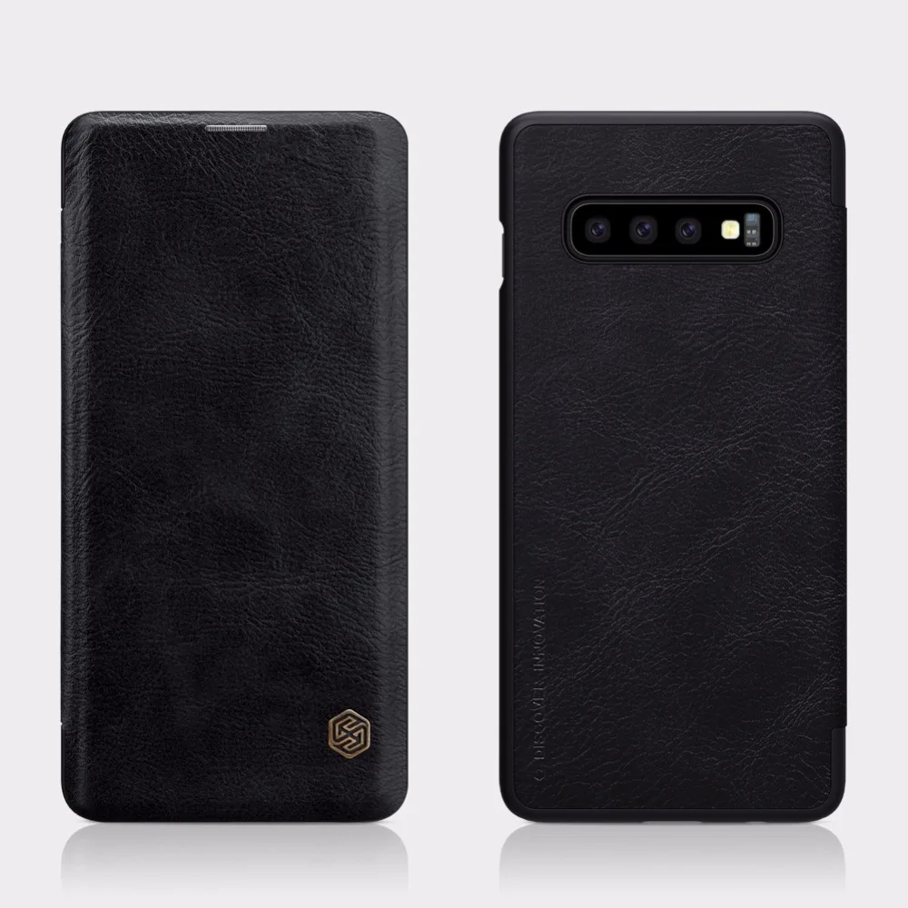 Кожаный чехол для samsung Galaxy S10/S10 Plus Nillkin QIN, защитный флип-чехол, чехол-бумажник для samsung Galaxy S10