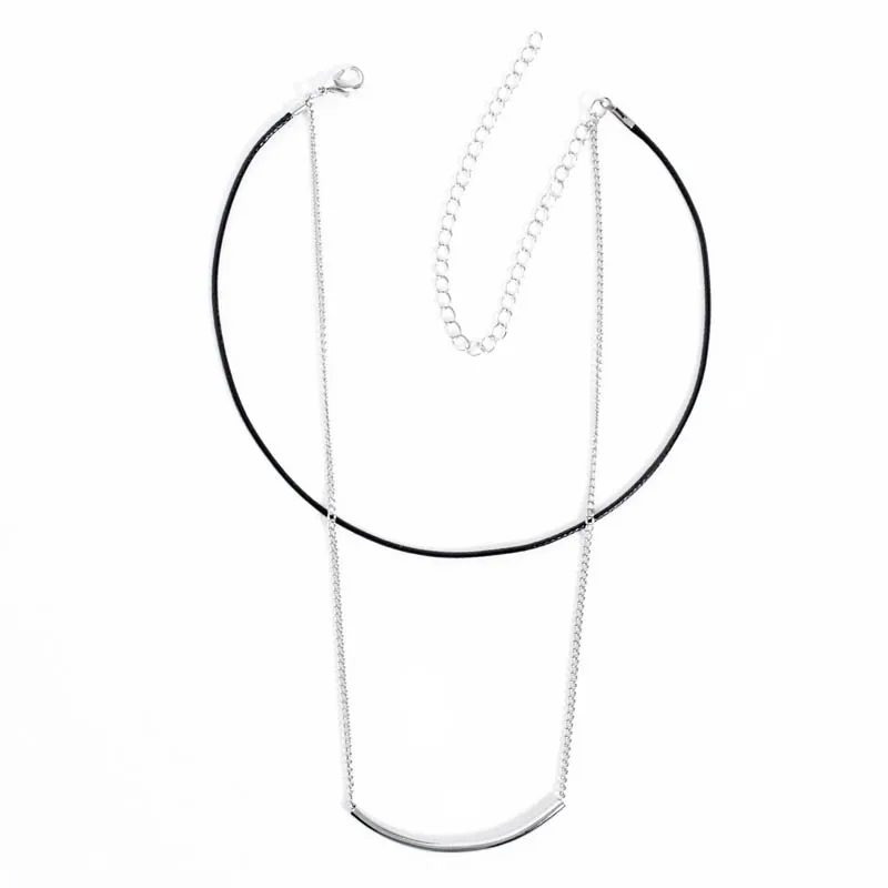 Новейшие модные ювелирные аксессуары ошейник из медного сплава Двухслойное