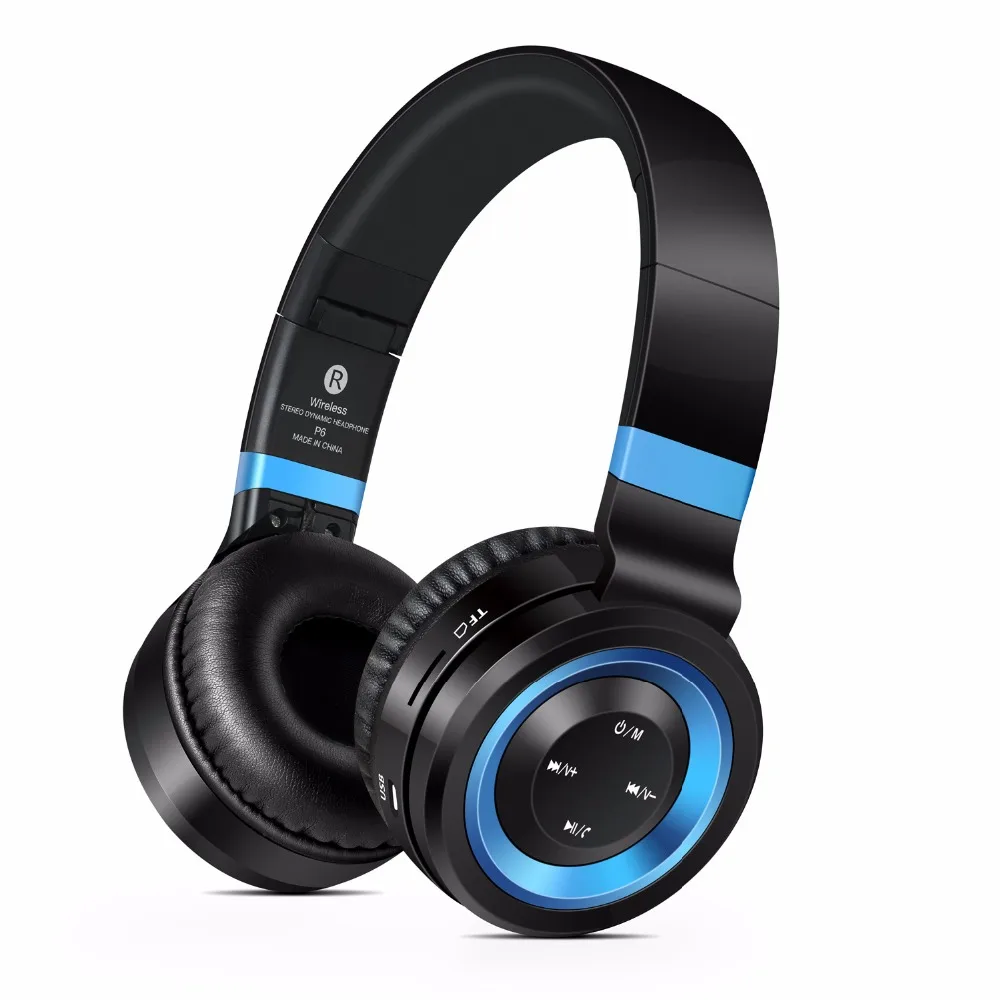 Bluetooth наушники CHICLITS P6 с шумоподавлением и поддержкой TF карты FM радио|Наушники